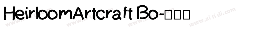 HeirloomArtcraft Bo字体转换